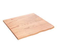 vidaXL Dessus de table marron clair 60x60x2 cm bois chêne traité