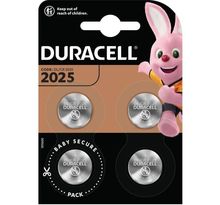 DURACELL Spéciale Piles type bouton CR 2025 Lot de 4