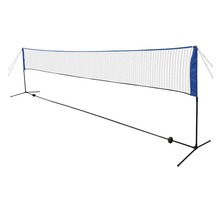 Vidaxl filet de badminton avec volants 600 x 155 cm