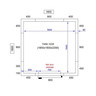 Chambre froide négative pro line avec groupe négatif - hauteur 2200 mm - combisteel -  - acier inoxydable1800 x 1800