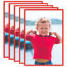 vidaXL Collage de cadres photo 5 Pièces de table Rouge 10x15 cm MDF