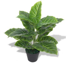 vidaXL Plante Taro artificielle avec pot 45 cm Vert