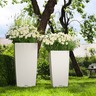 LECHUZA Jardinière CUBICO Cottage 30 ALL-IN-ONE Blanc
