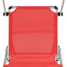vidaXL Chaise longue pliable avec auvent Aluminium et textilène Rouge