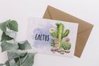 Carte à planter cactus