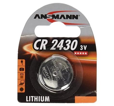Blister de 1 pile bouton lithium CR2430 3 volt ANSMANN