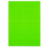Étiquette adhésive permanente fluo vert 63,5x38,1 mm (colis de 2100)