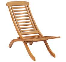 Vidaxl chaise de jardin pliable 50x90x69 cm bois de teck massif