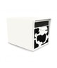 Pack de 2 boîtes aux lettres 1 porte - "Vachement belle" - "Blanc ivoire"