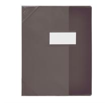 Protège-cahier PVC 150 Strong Line 24x32 cm Marque-page Translucide noir ELBA