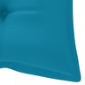 vidaXL Balancelle avec coussin bleu clair 170 cm Bois de teck solide