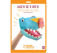 Marionnette de main en carton T-rex