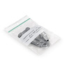 Sachet plastique zip 50% recyclé transparent à bandes blanches 100 microns RAJA 6 x 8 cm (colis de 500)