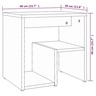 vidaXL Table de chevet Sonoma gris 40x30x40 cm Bois d'ingénierie