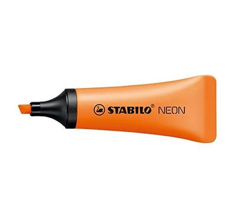 Surligneur NEON Tendance Pte Biseautée 2- 5 mm orange STABILO