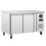Table réfrigérée négative inox - 2 portes 282 l - polar - r290 - acier inoxydable2282pleine x700xmm