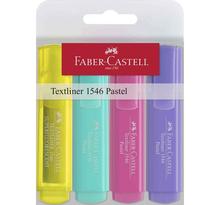 Textmarker TEXTLINER 1546 pastell, 4er Etui FABER-CASTELL