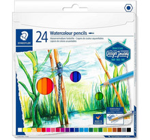 Boîte de 24 crayons de couleur aquarellable - Assortis - Staedtler 146 10C