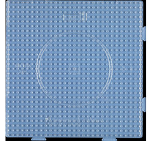 Plaque Carré transp assemblable pour perles à repasser (Ø5mm)