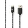 Cable USB We vers Lightning 1m (Noir/Blanc)