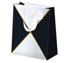 Sac Cadeau Mini Format Triangle Blanc - Draeger paris