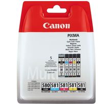 Pack 5 cartouches d'encre CANON PGI-580 / CLI-581 ( 3 couleurs + noir )