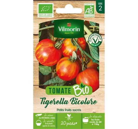 Tomate tigerella bio Vilmorin