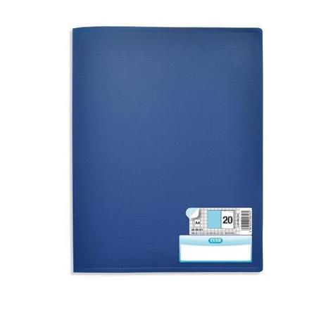 Protège-documents 'Memphis' format A4 20 pochettes Bleu ELBA