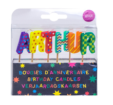 Bougies d'anniversaire Arthur