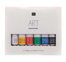 Set peinture gouache - couleurs basiques - 6 x 12 ml