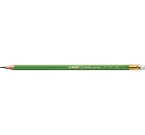 Crayon Graphite GREENGraph 100% FSC tête coupée HB STABILO