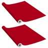 Vidaxl films autoadhésifs pour meubles 2 pcs rouge 500x90 cm pvc