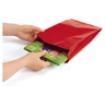 Pochette cadeau kraft rouge 12 x 19 x 4,5 cm (colis de 250)