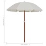 Vidaxl parasol avec mât en acier 180 cm sable