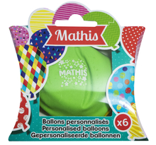 Ballons de baudruche prénom Mathis