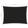 Vidaxl voile de parasol tissu oxford rectangulaire 2,5x4 m noir