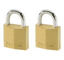 Master lock cadenas 2 pcs laiton massif 30 mm 130eurt