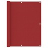Vidaxl écran de balcon rouge 120x600 cm tissu oxford