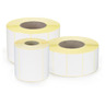 Étiquette papier blanc mat pour imprimante jet d'encre couleur 100 x 100 mm diamètre 76 mm (colis de 650)