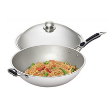 Sauteuse wok inox ø36 cm pour induction iw35 - bartscher - acier inoxydable6oui