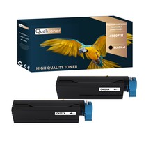 Qualitoner x2 toners 45807111 noir compatible pour oki