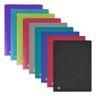 Protège-documents Osmose A4, 20 pochettes en polypropylène - Couvertures opaques/translucides coloris assortis (carton 10 unités)