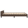 vidaXL Cadre de lit avec tête de lit marron 140x200 cm Similicuir