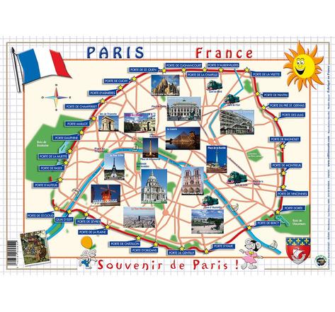 Sous main éducatif 30x42 ''PARIS''' ARIS EDITIONS