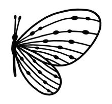 Matrice de découpe et d'embossage - profil papillon