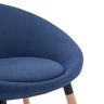 vidaXL Chaise de salle à manger Bleu Tissu