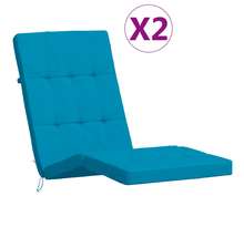 vidaXL Coussins de chaise longue lot de 2 bleu clair tissu oxford