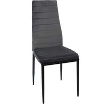 Chaise assise en velours victor