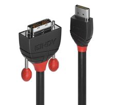 Lindy 36275 câble vidéo et adaptateur 10 m hdmi type a (standard) dvi-d noir  rouge