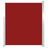 vidaXL Auvent latéral rétractable 160 x 500 cm Rouge